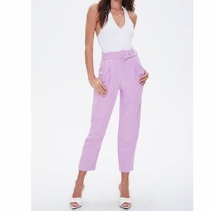Forever21 lavender belted pants